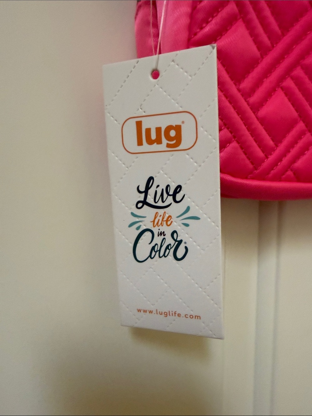NWT lug Coupe XL Bright Pink Crossbody Bag - Picture 3 of 8